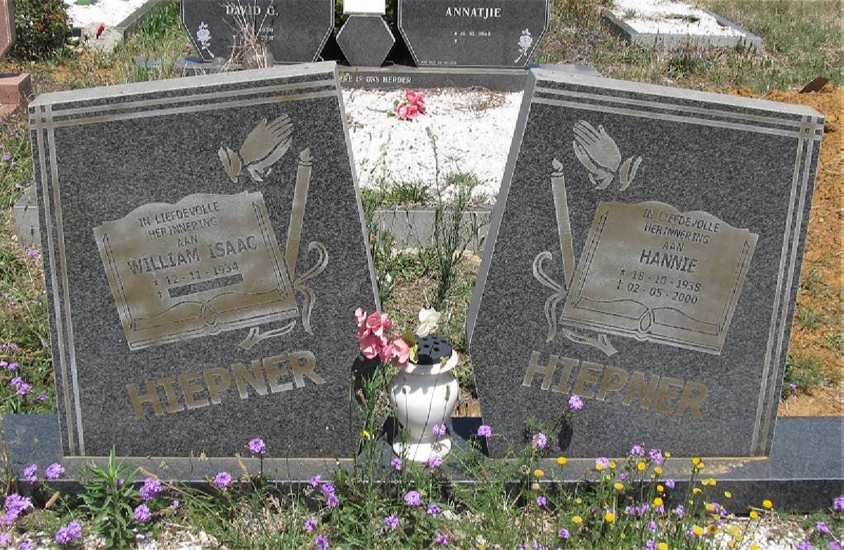 HIEPNER William Isaac 1934- &amp; Hannie 1938-2000