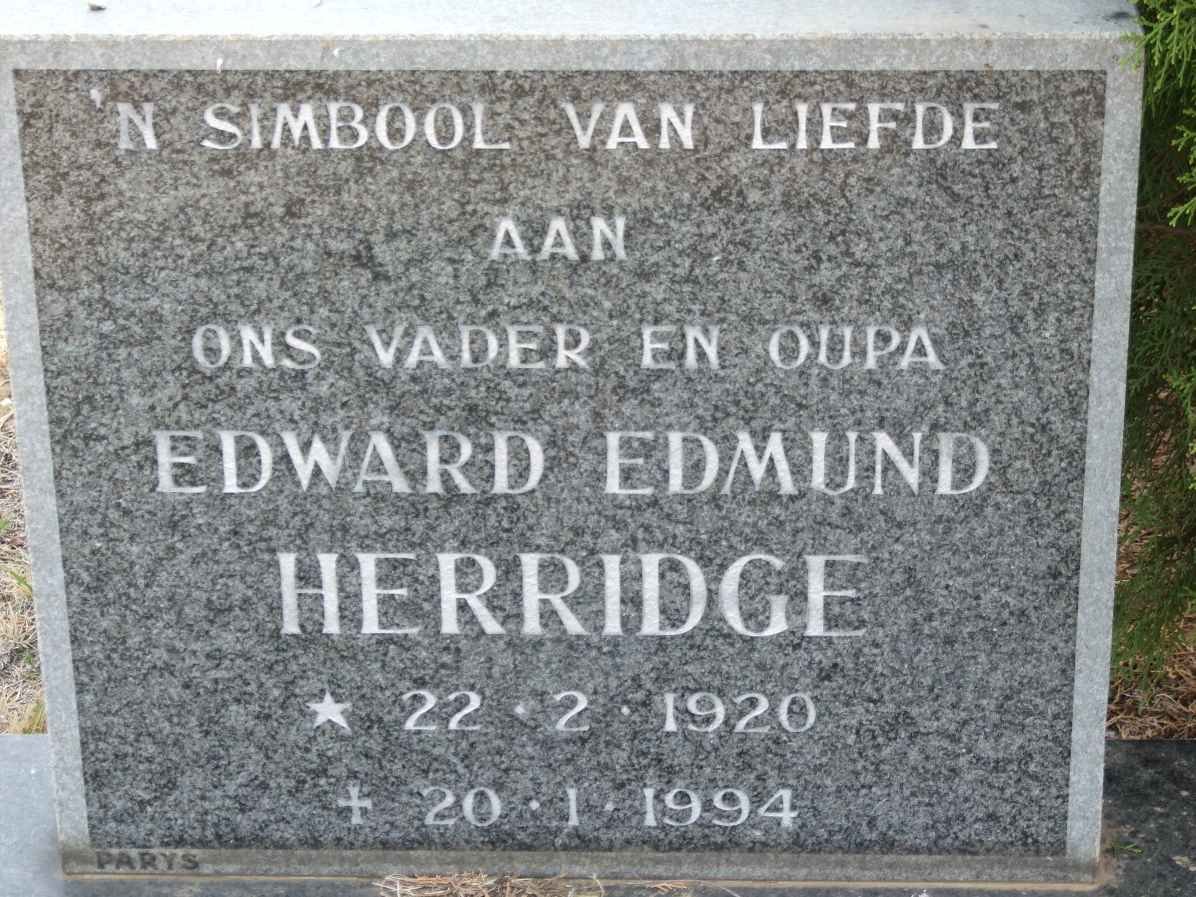 HERRIDGE Edward Edmund 1920-1994