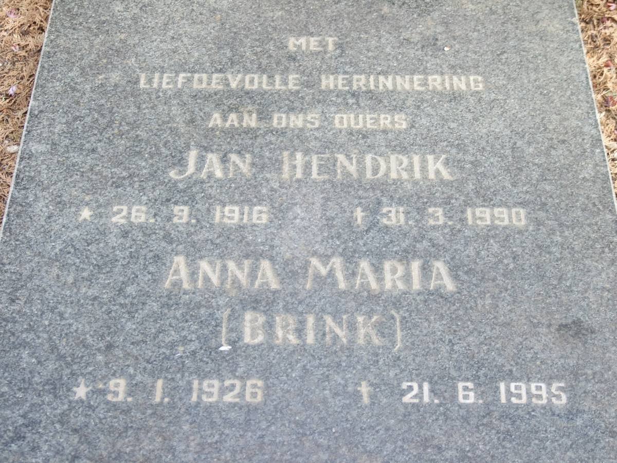 HEYMANS Jan Hendrik 1916-1990 &amp; Anna Maria BRINK 1926-1995