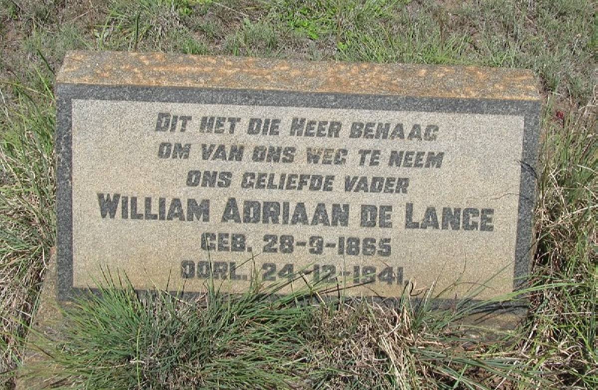 LANGE William Adriaan, de 1865-1941