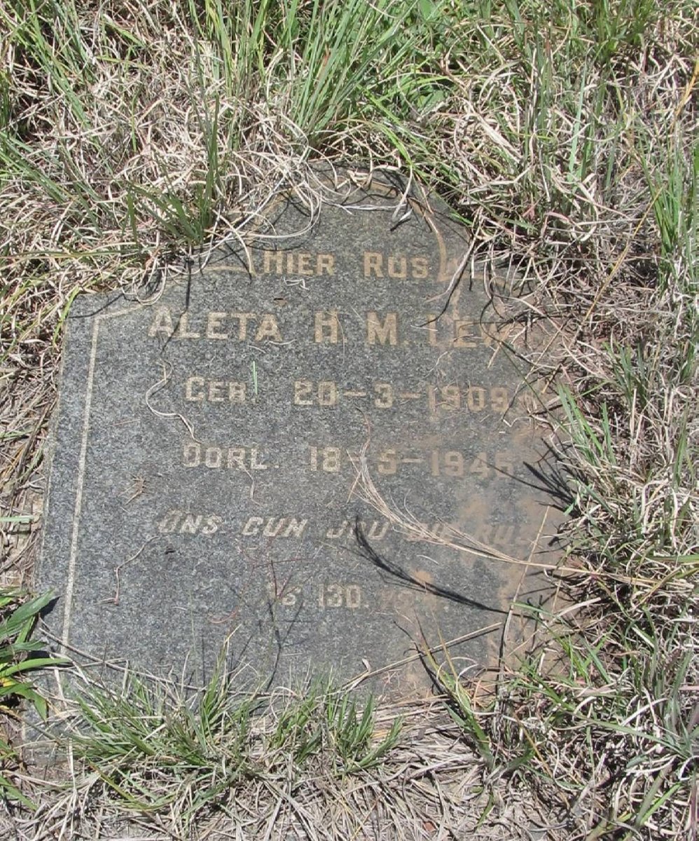 LEWIS Aleta H.M. 1909-1946