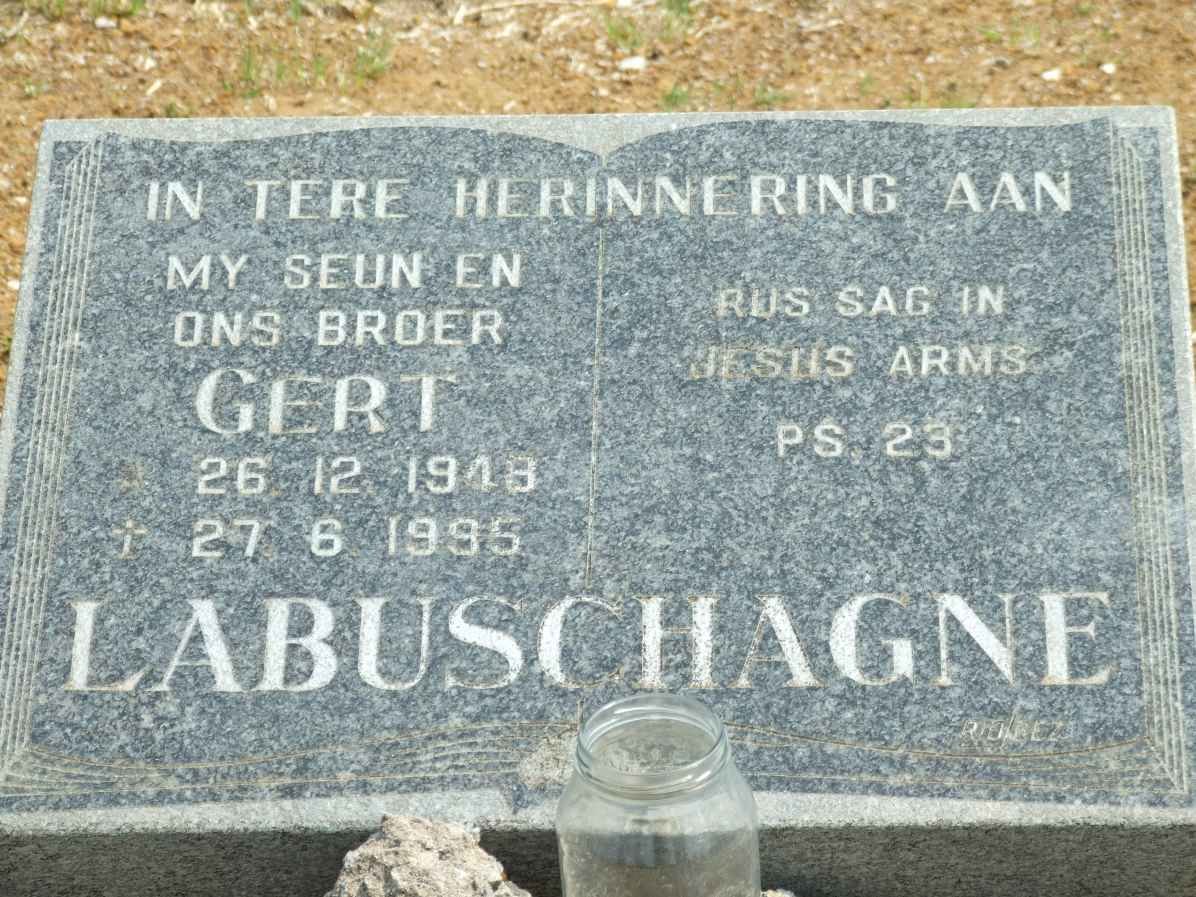 LABUSCHAGNE Gert 1948-1995