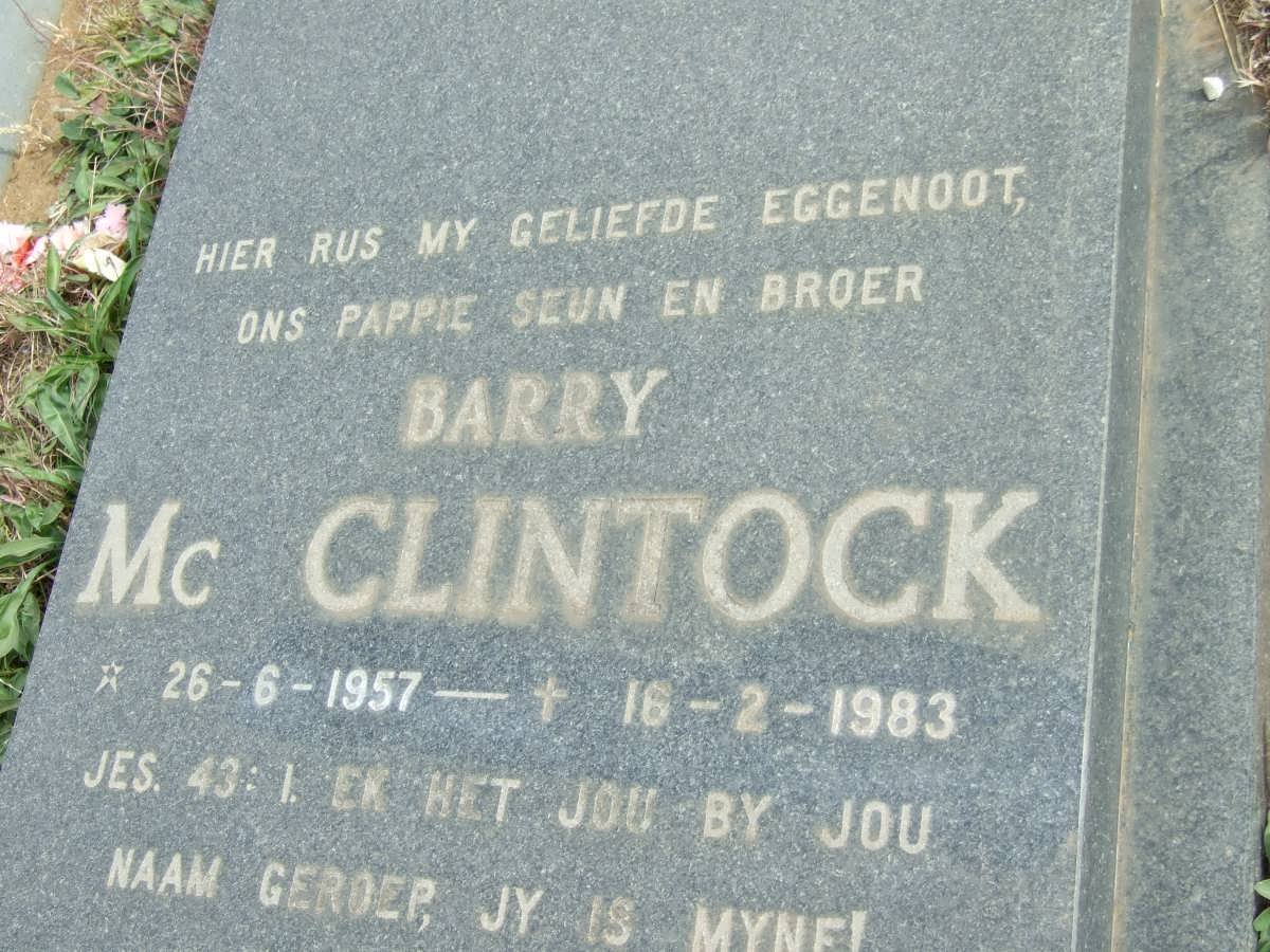 Mc CLINTOCK Barry 1957-1983