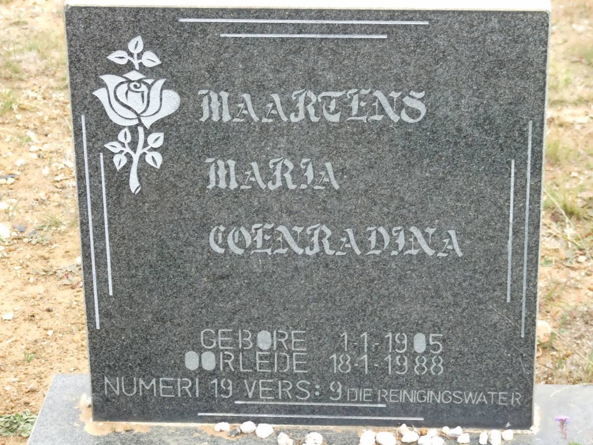 MAARTENS Maria Coenradina 1905-1988