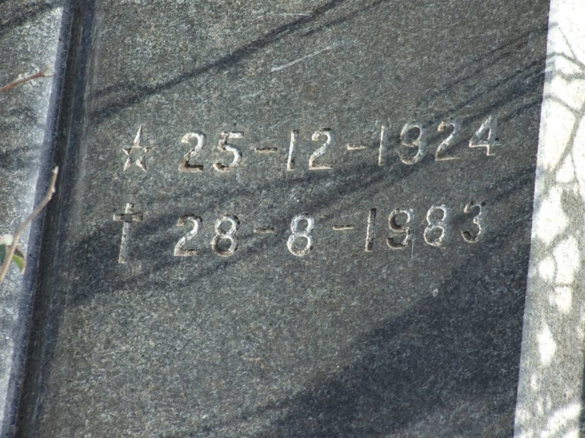 MERWE Gert Nicolaas, van der 1924-1983