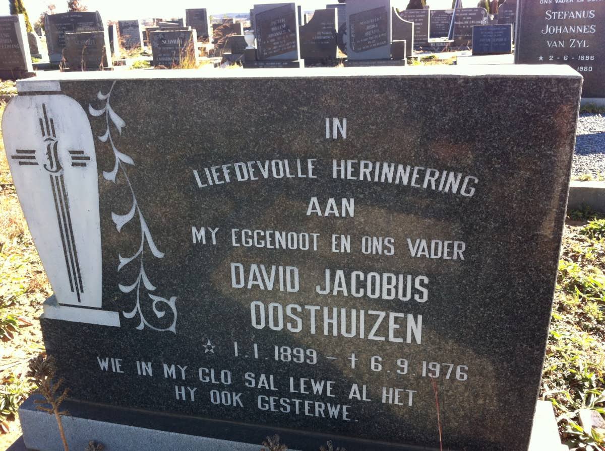 OOSTHUIZEN David Jacobus 1899-1976