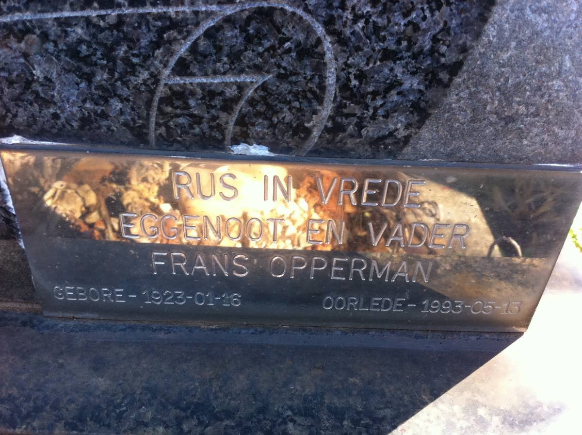 OPPERMAN Frans 1923-1993