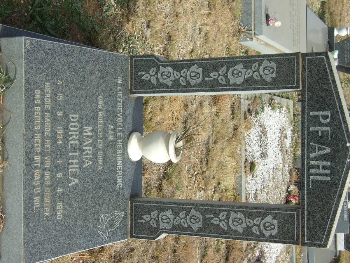 PFAHL Maria Dorethea 1934-1990