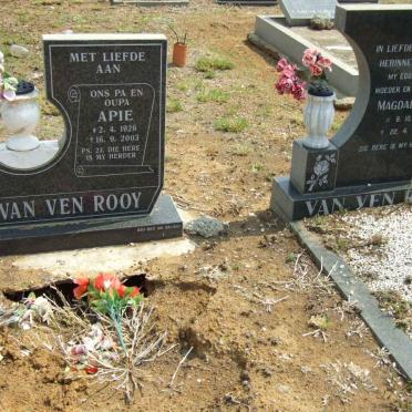 ROOY Apie, van ven 1926-2003 &amp; Magdalena J. 1920-1994