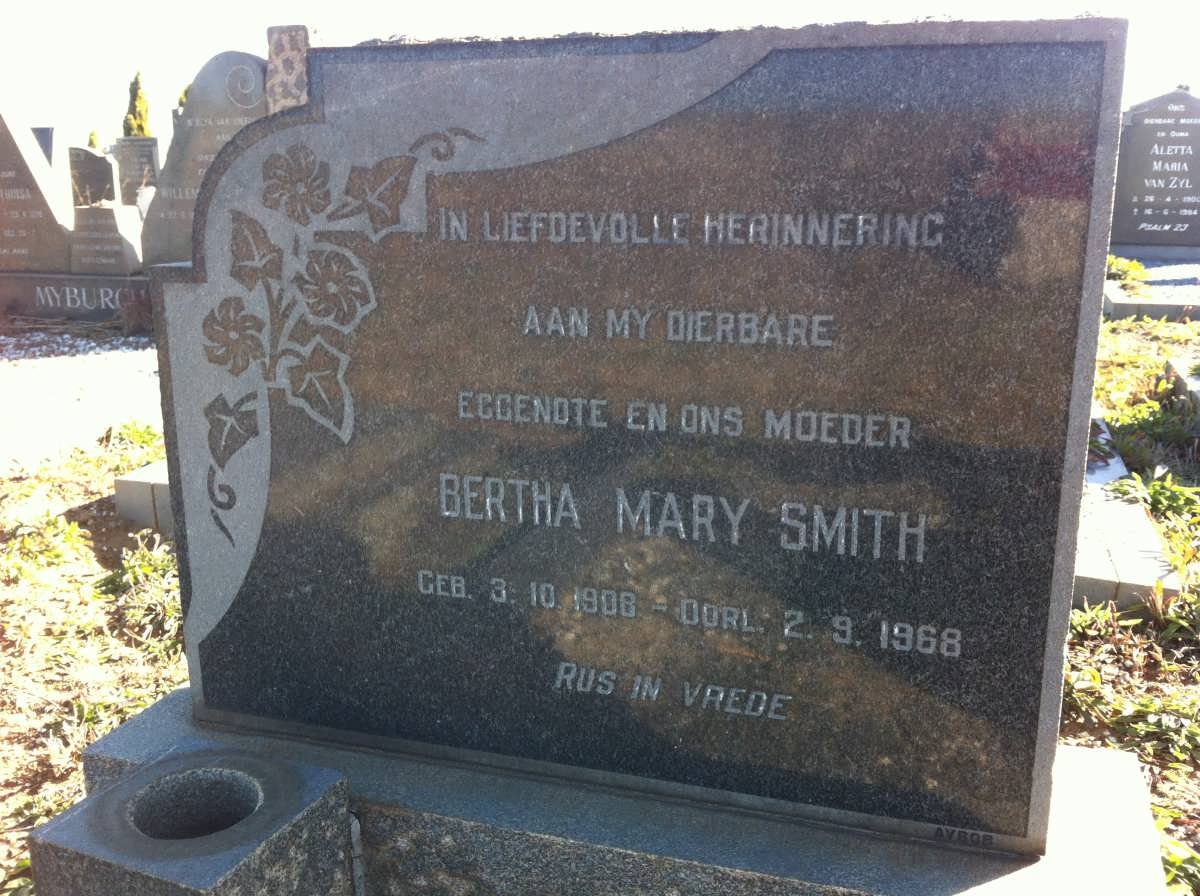 SMITH Bertha Mary 1908-1968
