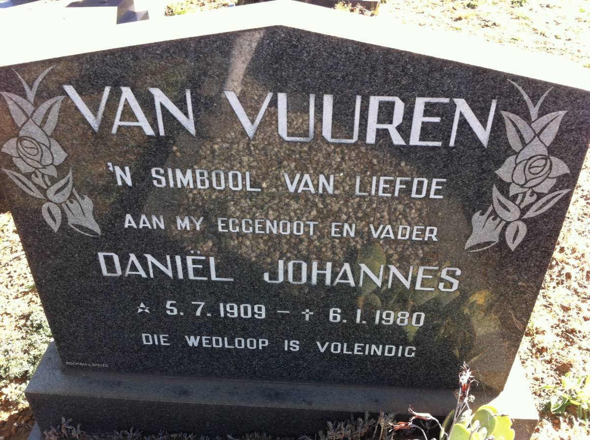 VUUREN Daniel Johannes, van 1909-1980