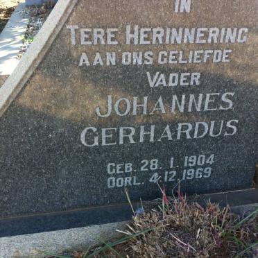 VISSER Johannes Gerhardus 1904-1969 