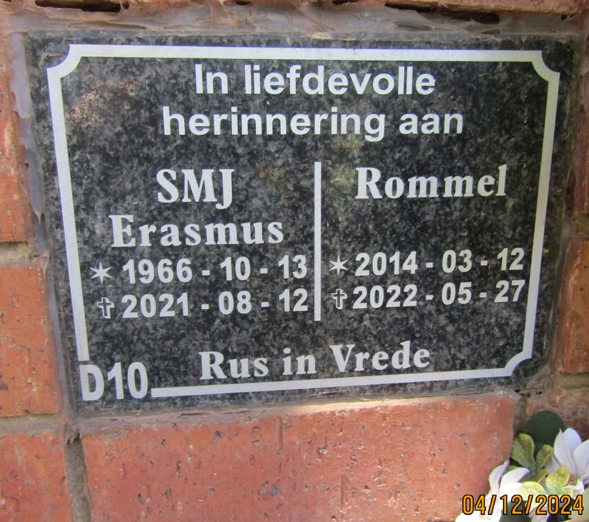 ERASMUS S.M.J. 1966-2021 & Rommel 2014-2022