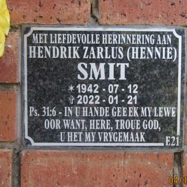 SMIT Hendrik Zarlus 1942-2022