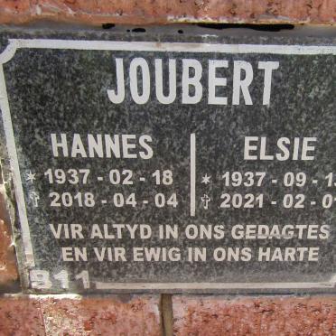 JOUBERT Hannes 1937-2018 & Elsie 1937-2021