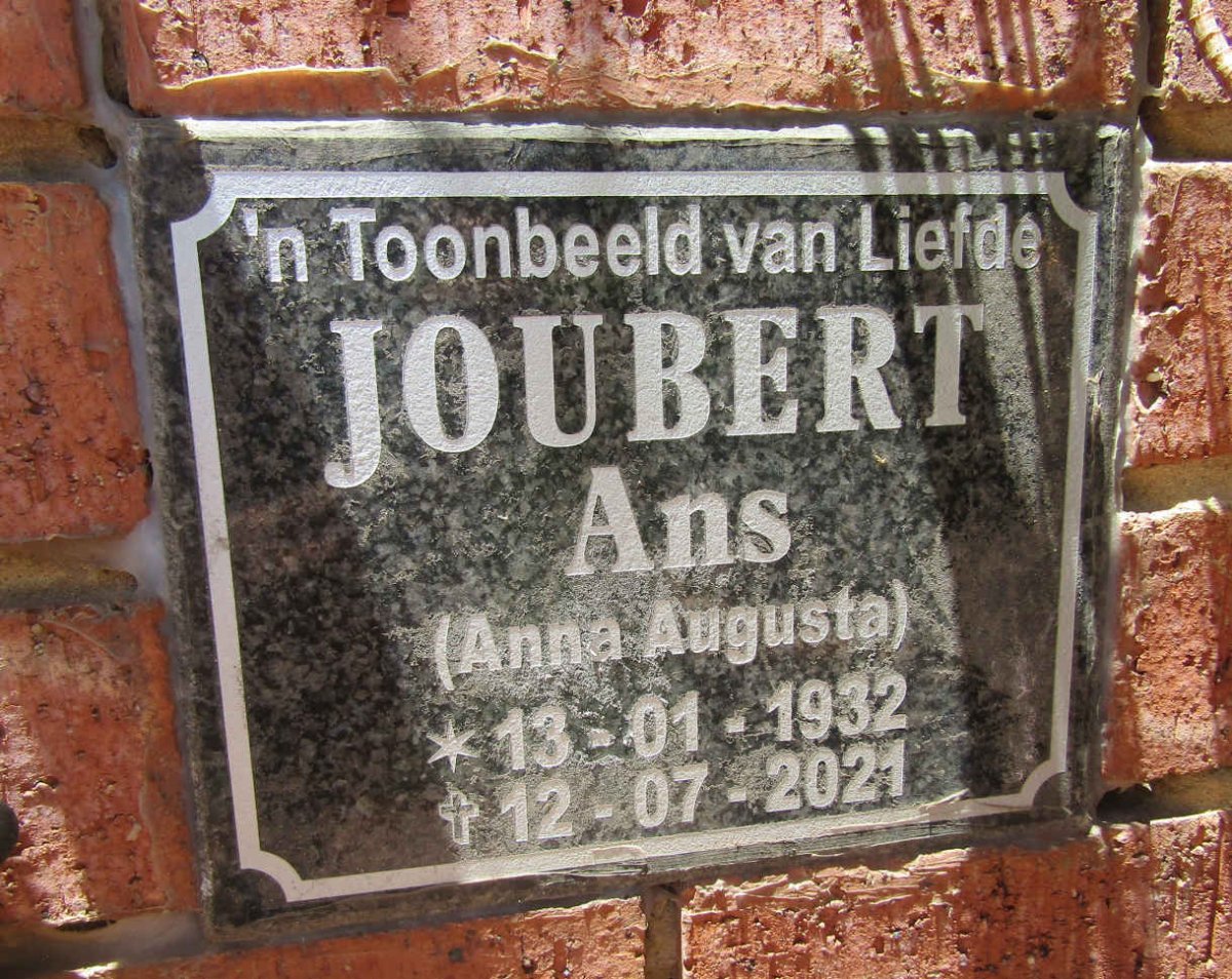 JOUBERT Anna Augusta 1932-2021