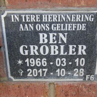 GROBLER Ben 1966-2017