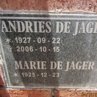 JAGER Andries, de 1927-2006 & Marie 1925-