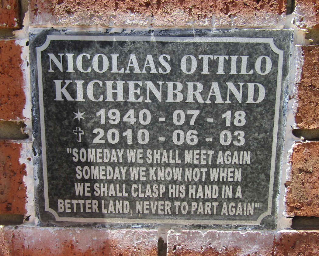 KICHENBRAND Nicolaas Ottilo 1940-2010