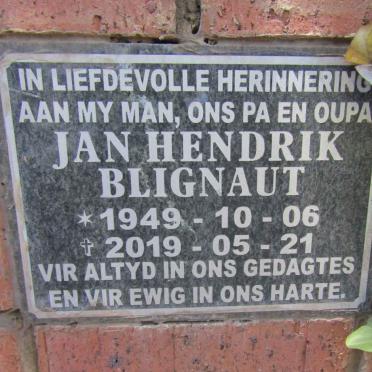BLIGNAUT Jan Hendrik 1949-2019