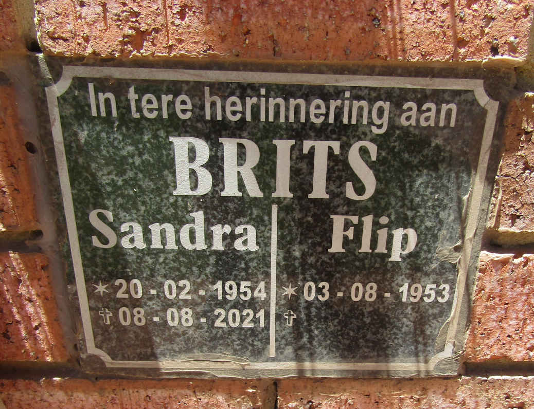 BRITS Flip 1953- & Sandra 1954-2021
