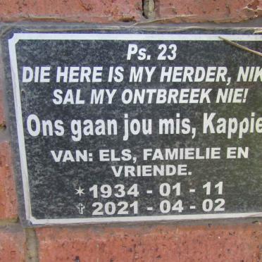 Kappie 1934-2021