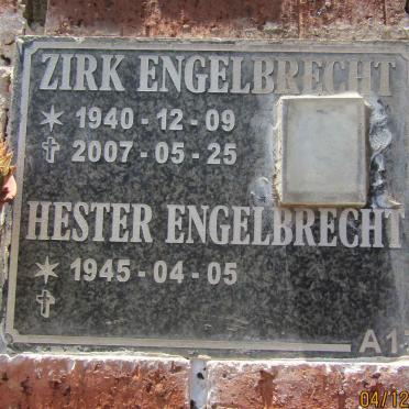 ENGELBRECHT Zirk 1940-2007 & Hester 1945-