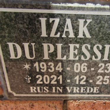 PLESSIS Izak, du 1934-2021