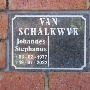 SCHALKWYK Johannes Stephanus, van 1977-2022