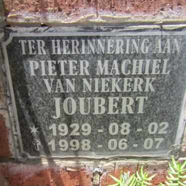 JOUBERT Pieter Machiel Van Niekerk 1929-1998