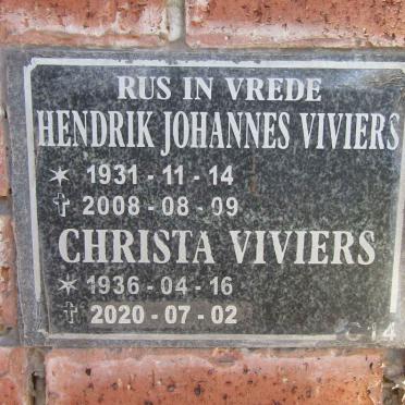 VIVIERS Hendrik Johannes 1931-2008 & Christa 1936-2020