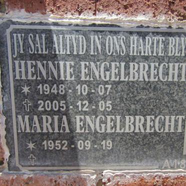 ENGELBRECHT Hennie 1948-2005 & Maria 1952-