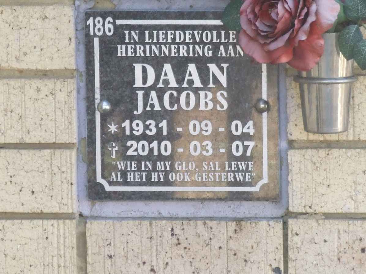 JACOBS Daan 1931-2010