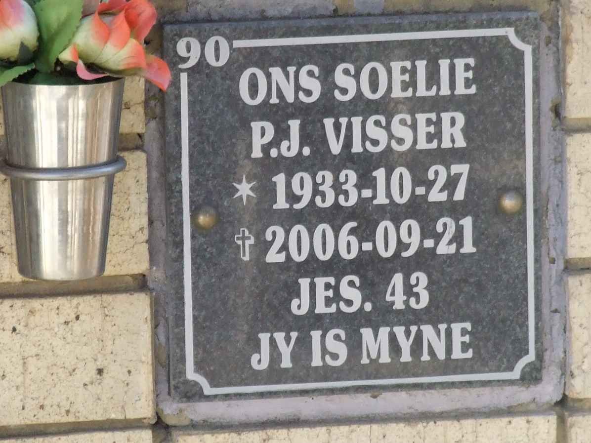 VISSER P.J. 1933-2006