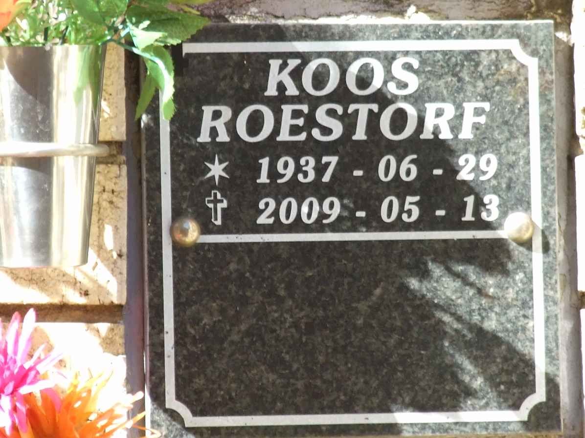 ROESTORF Koos 1937-2009