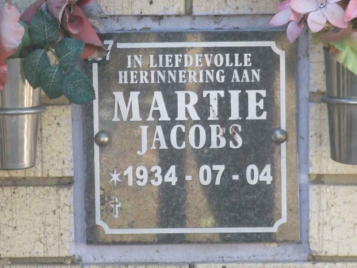 JACOBS Martie 1934-