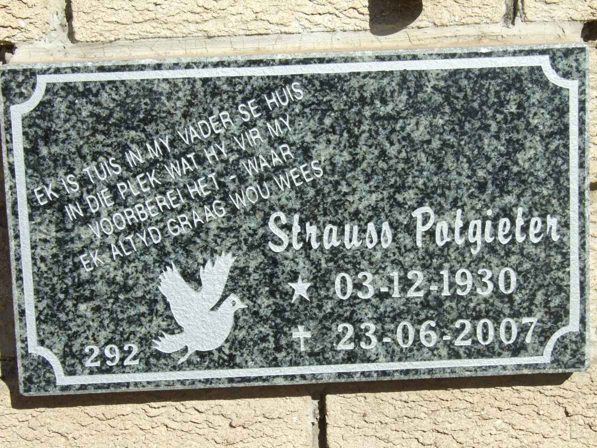 POTGIETER Strauss 1930-2007