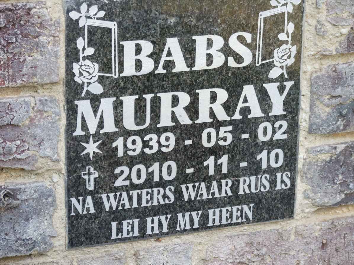 MURRAY Babs 1939-2010