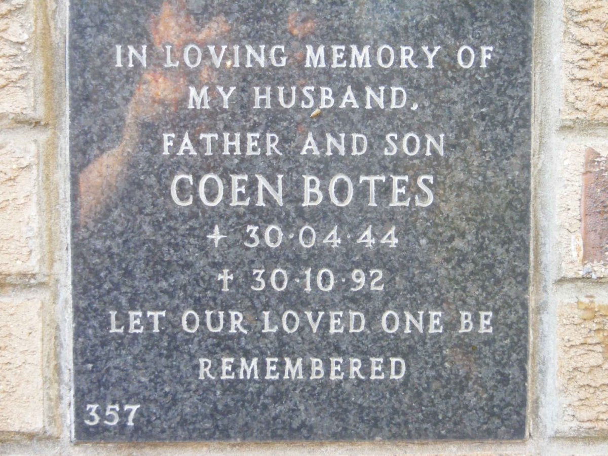 BOTES Coen 1944-1992