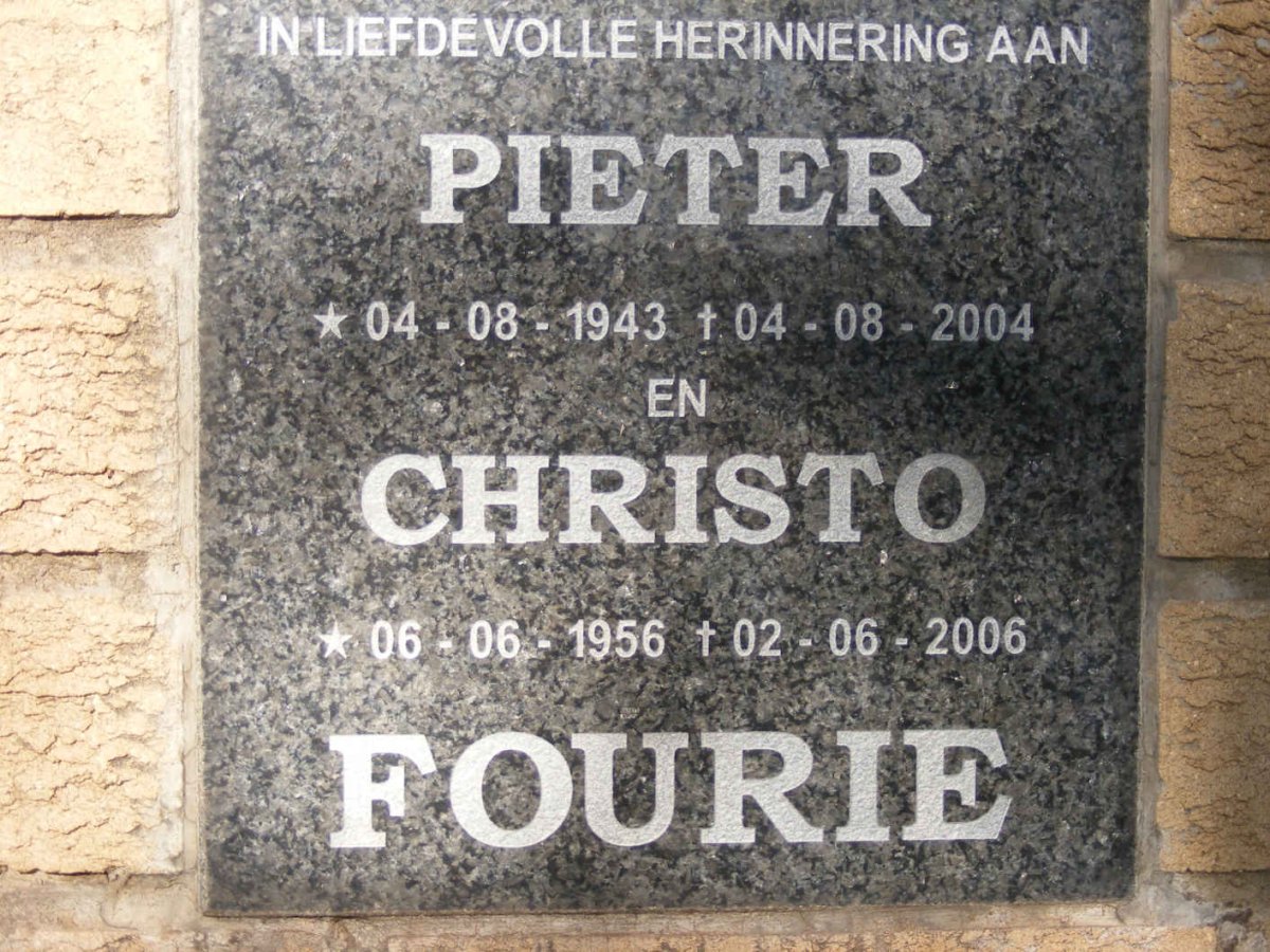 FOURIE Pieter 1943-2004 :: FOURIE Christo 1956-2006