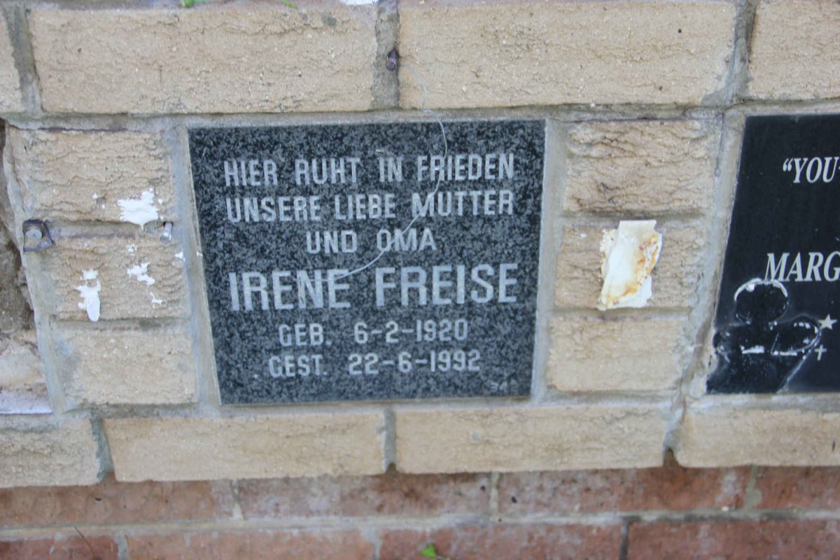 FREISE Irene 1920-1992