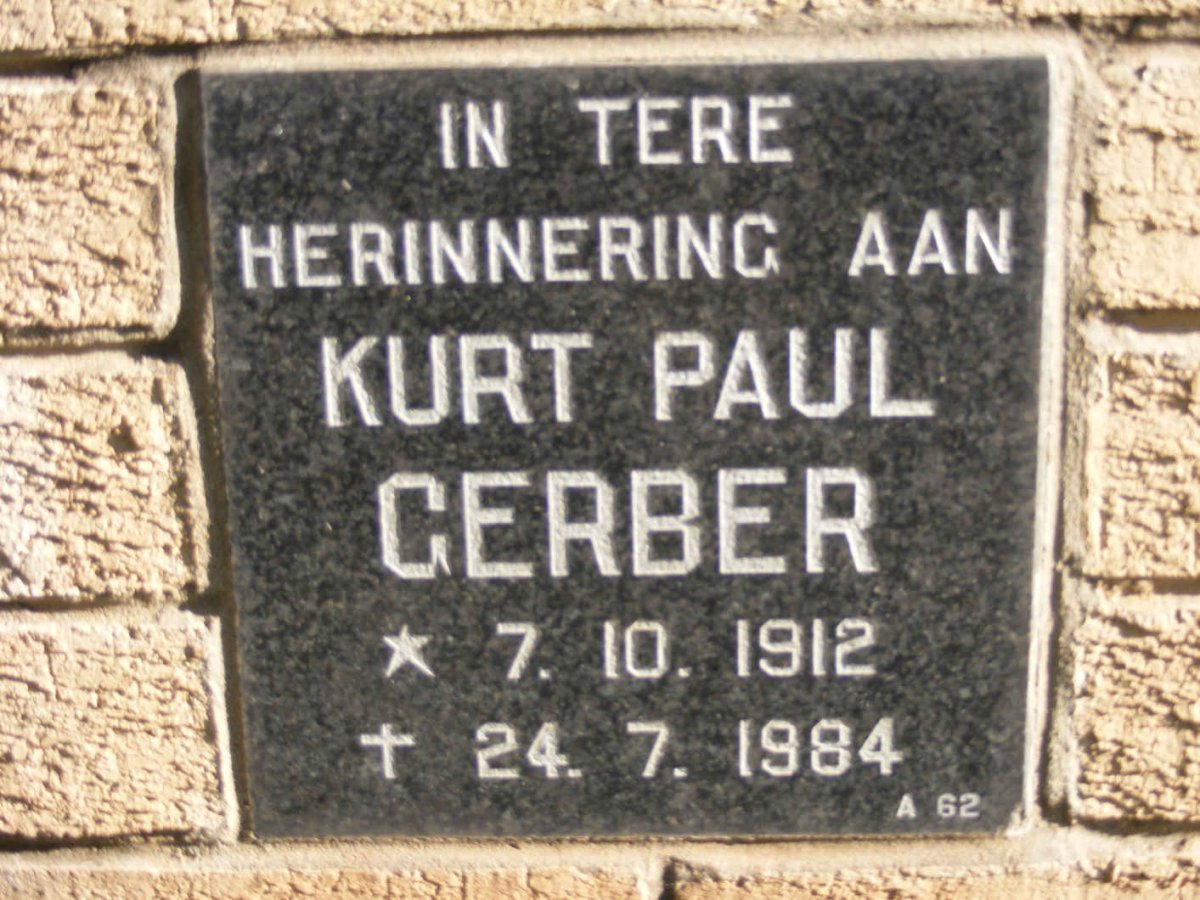 GERBER Kurt Paul 1912-1984
