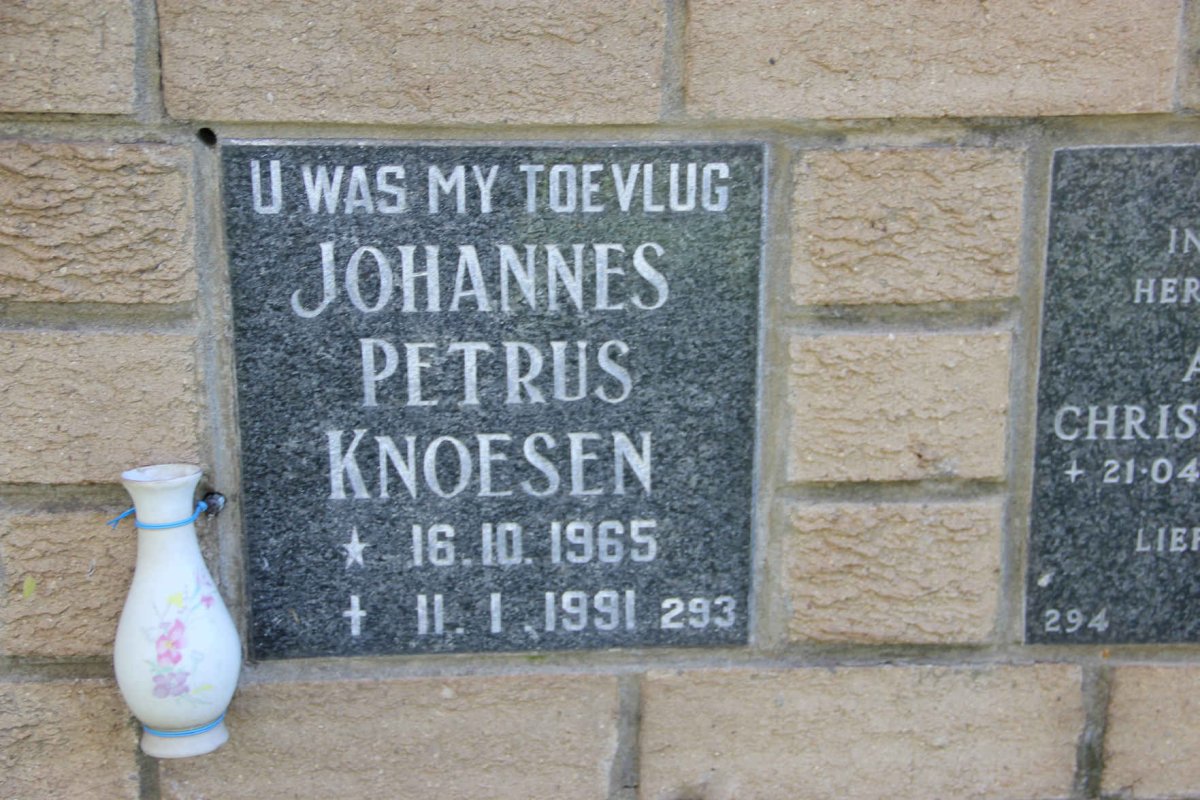 KNOESEN Johannes Petrus 1965-1991