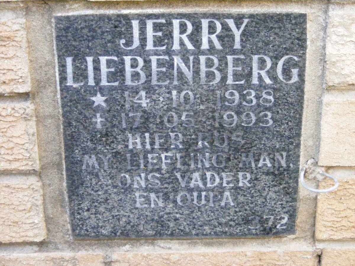 LIEBENBERG Jerry 1938-1993