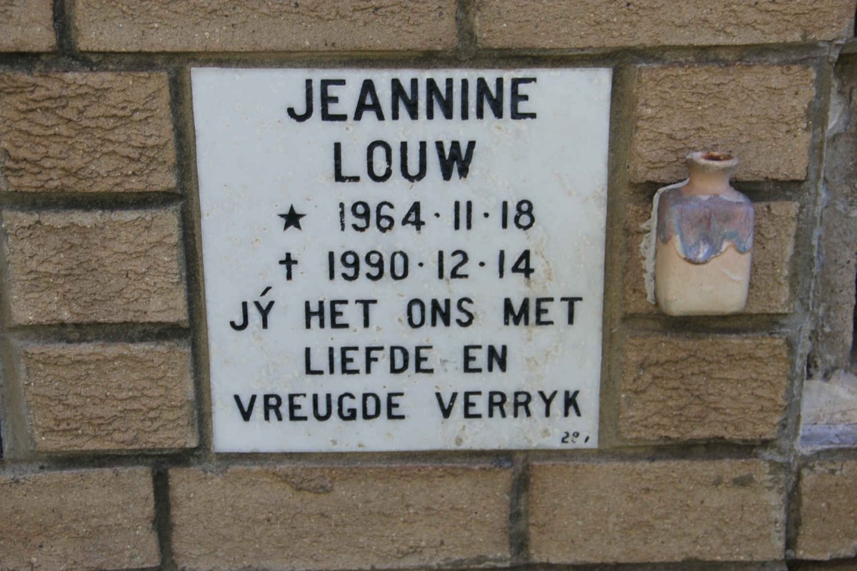 LOUW Jeannine 1964-1990