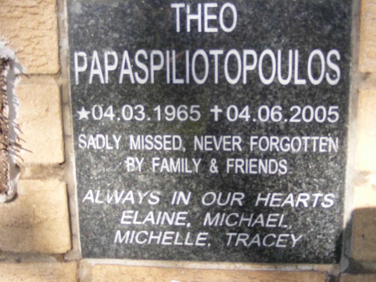 PAPASPILIOTOPOULOS Theo 1965-2005
