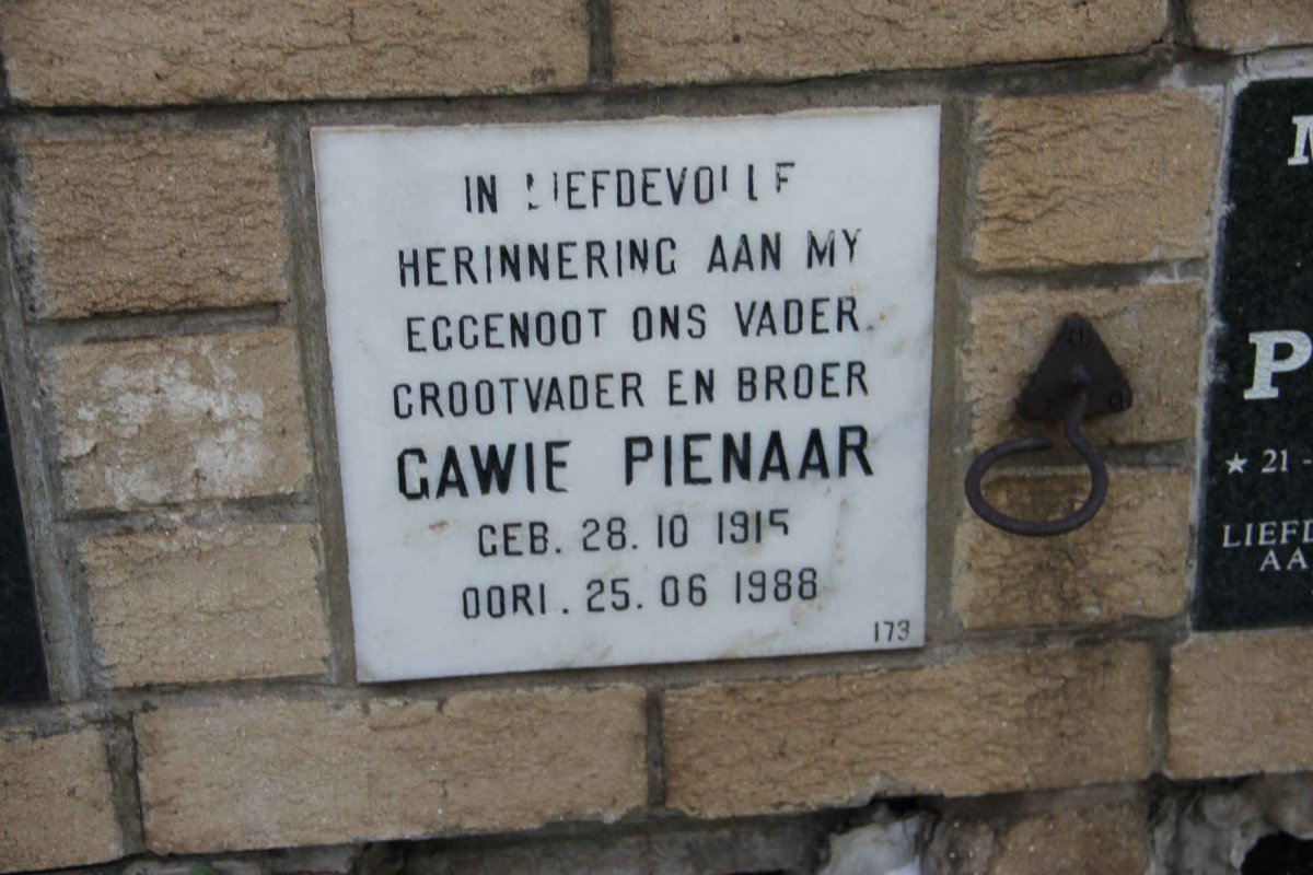 PIENAAR Gawie 1915-1988