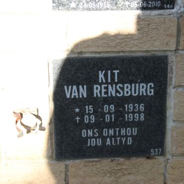 RENSBURG Kit, van 1936-1998
