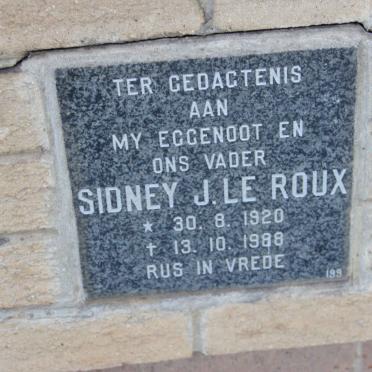 ROUX Sidney J., le 1920-1988