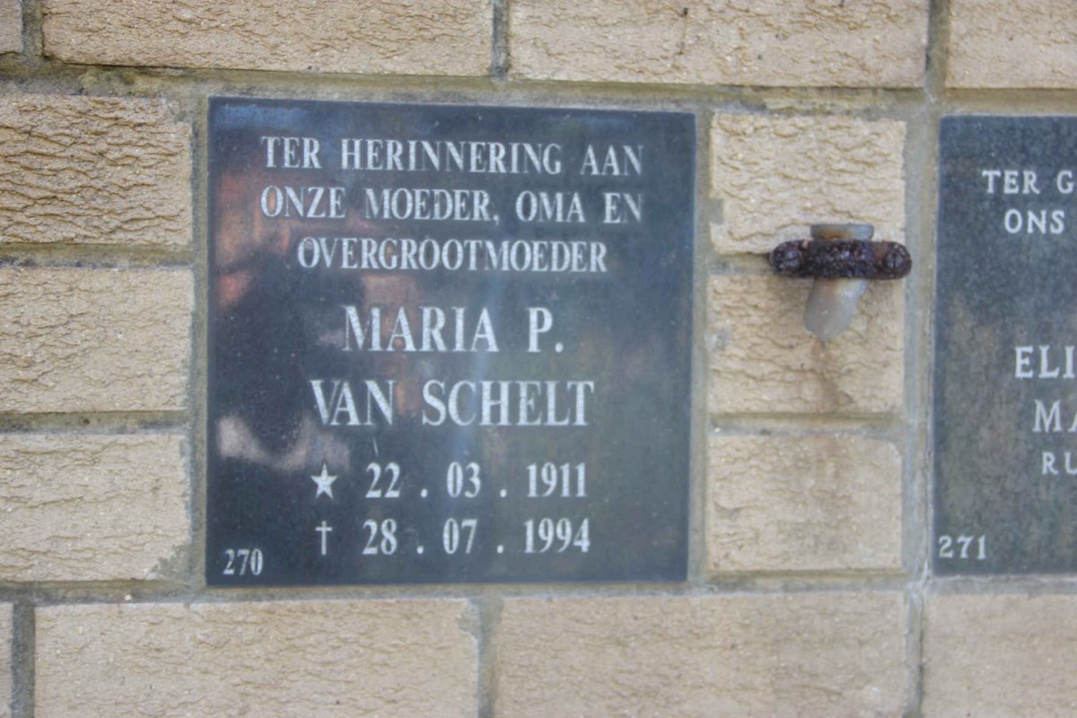 SCHELT Maria P., van 1911-1994